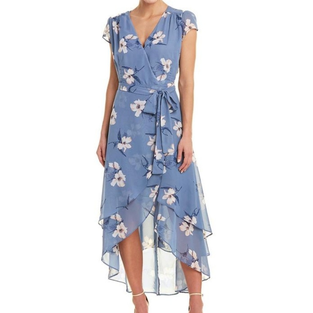 ABS Floral Wrap Dress in Majestic Floral